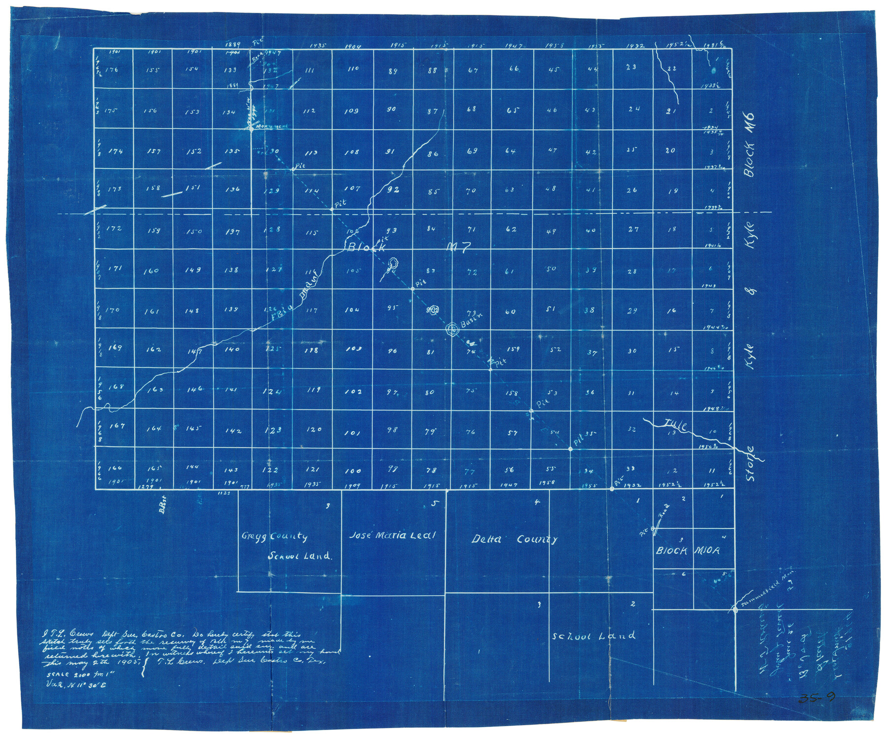 90393, [B. S. & F. Block M7], Twichell Survey Records