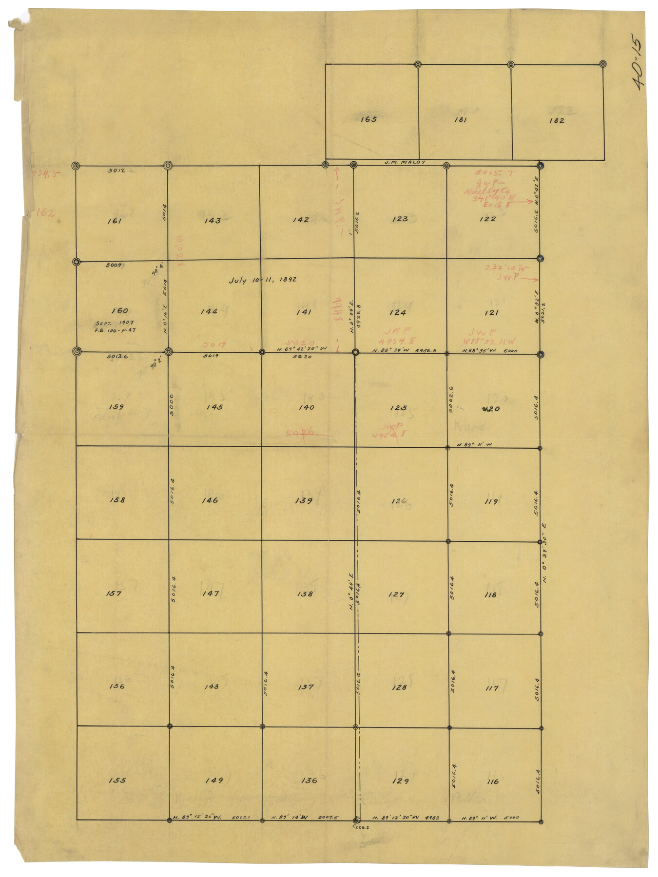 90445, [Public School Land Leagues], Twichell Survey Records