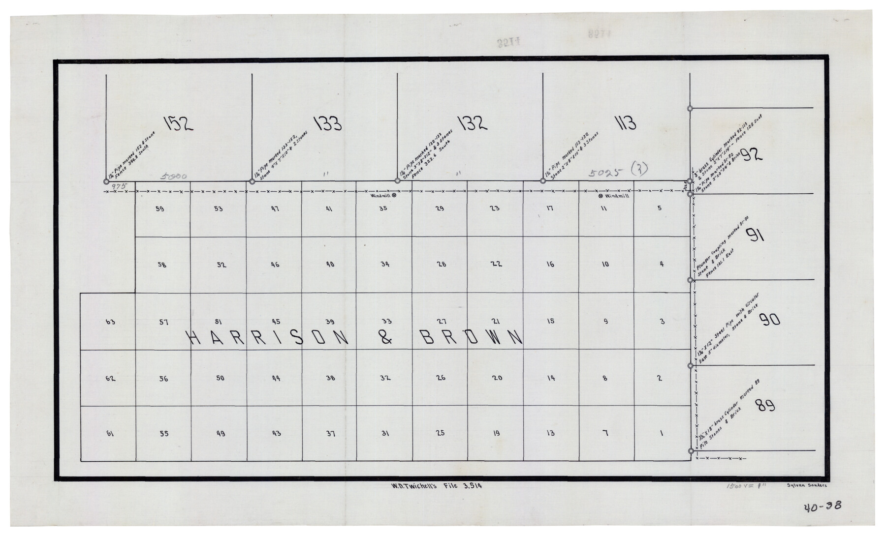 90457, [Harrison & Brown Block], Twichell Survey Records