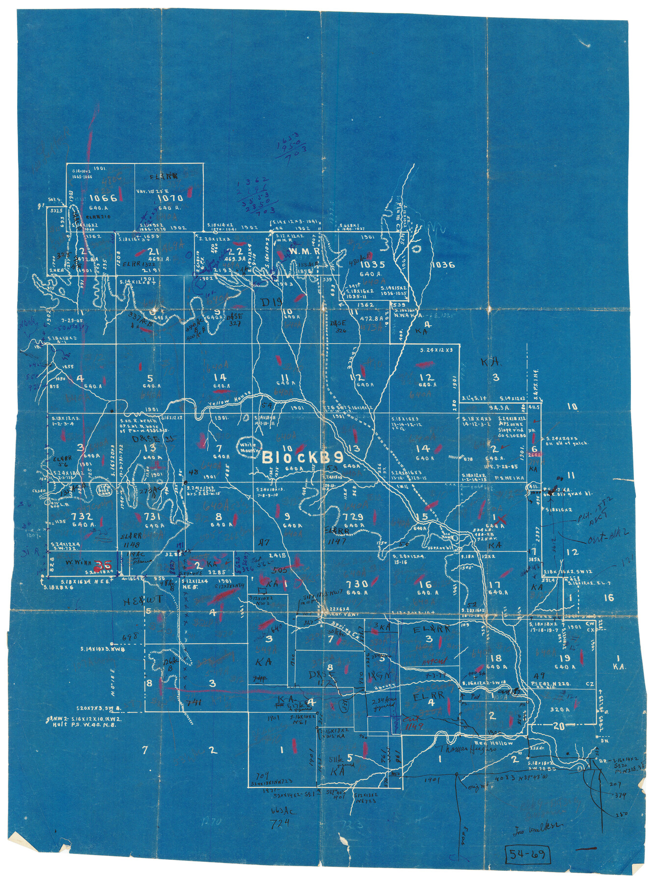 90497, [Block B9 in Southwest Corner of Crosby County], Twichell Survey Records