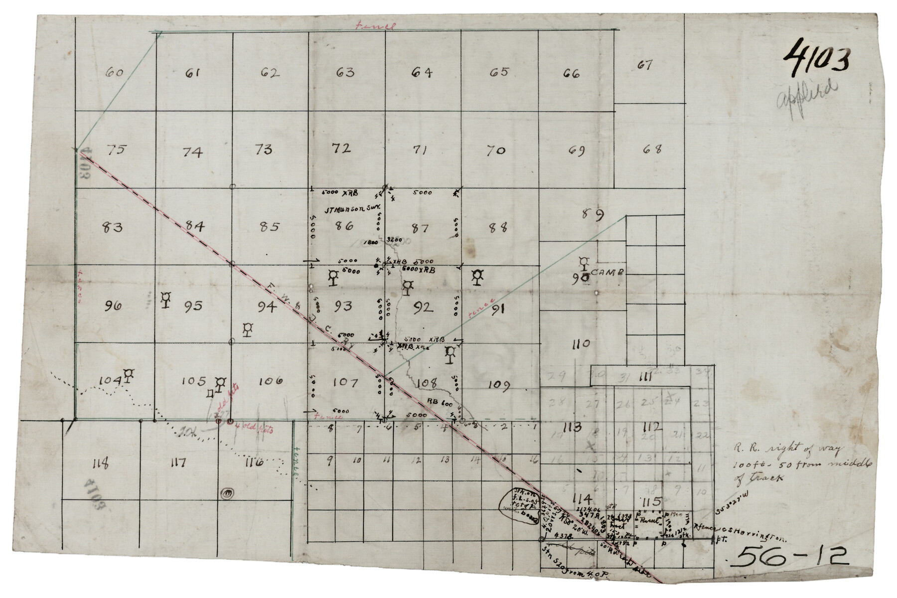 90513, [Capitol Lands], Twichell Survey Records