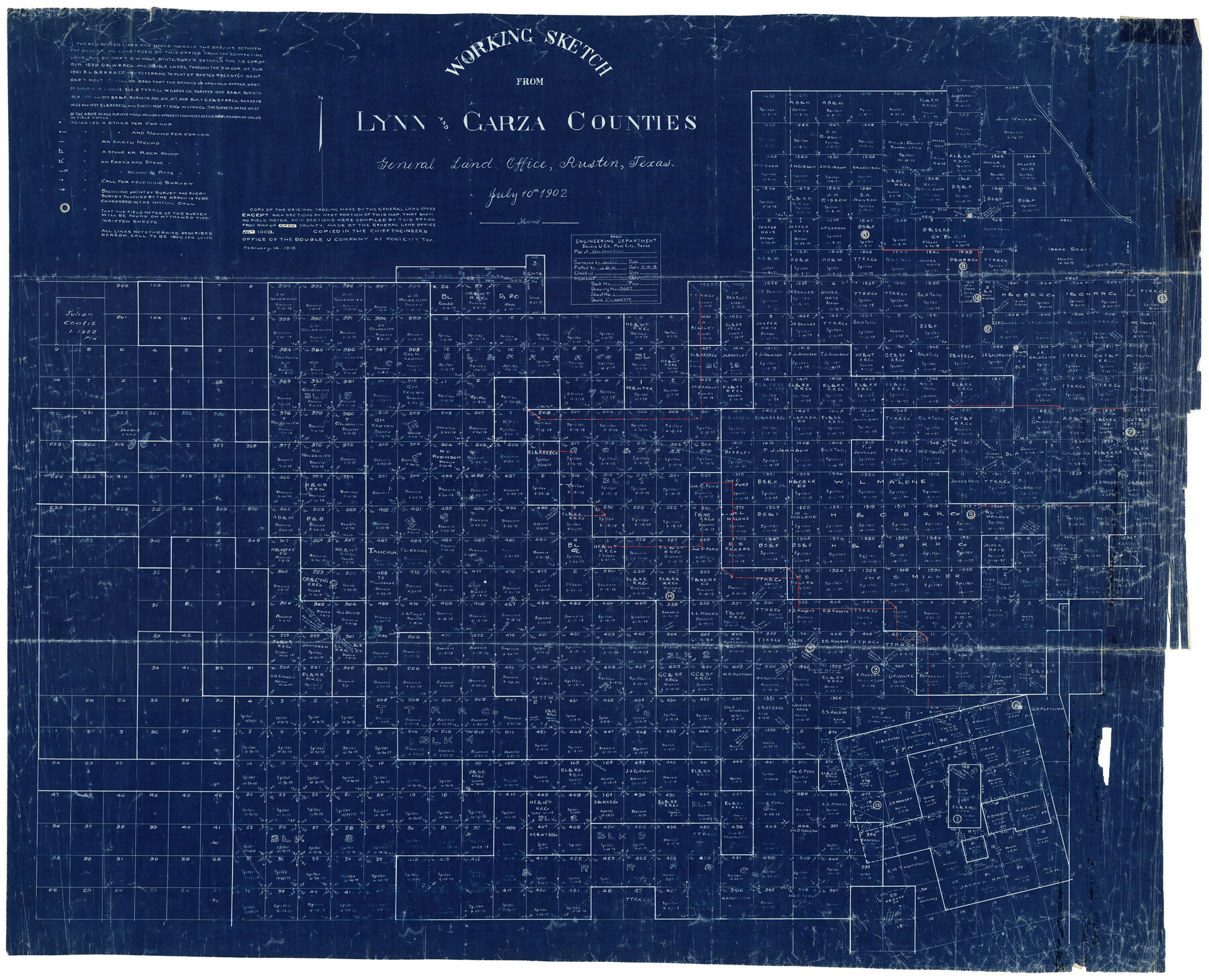 9053, Garza County Rolled Sketch 6A, General Map Collection

