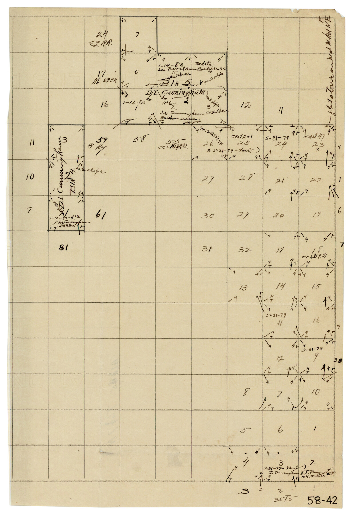90555, [North Central Part of County], Twichell Survey Records