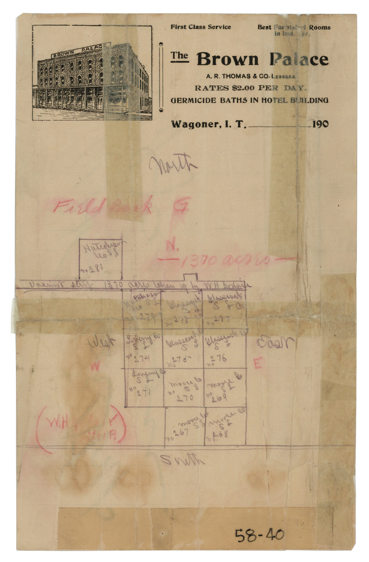 90556, [Strip along North line of Glasscock County School Land], Twichell Survey Records