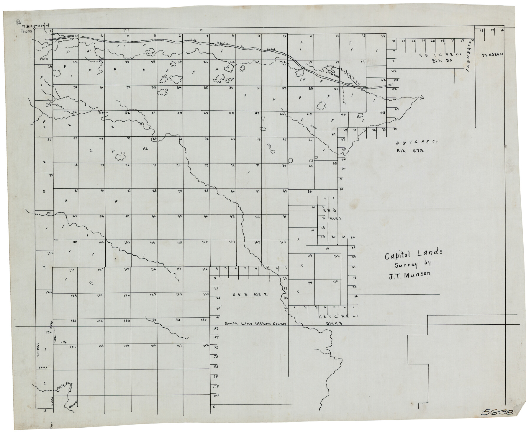 90575, Capitol Lands survey by J. T. Munson, Twichell Survey Records