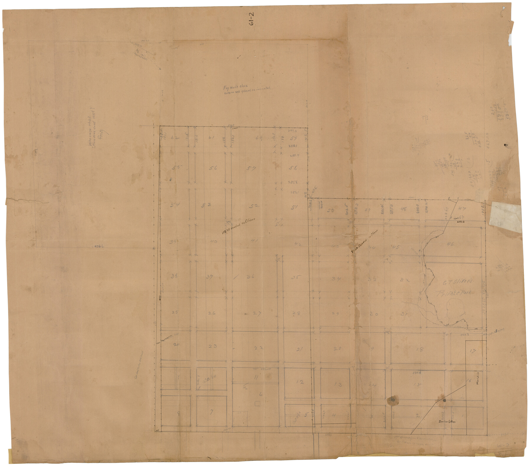 90586, [Scripture Addition to the City of Denton], Twichell Survey Records