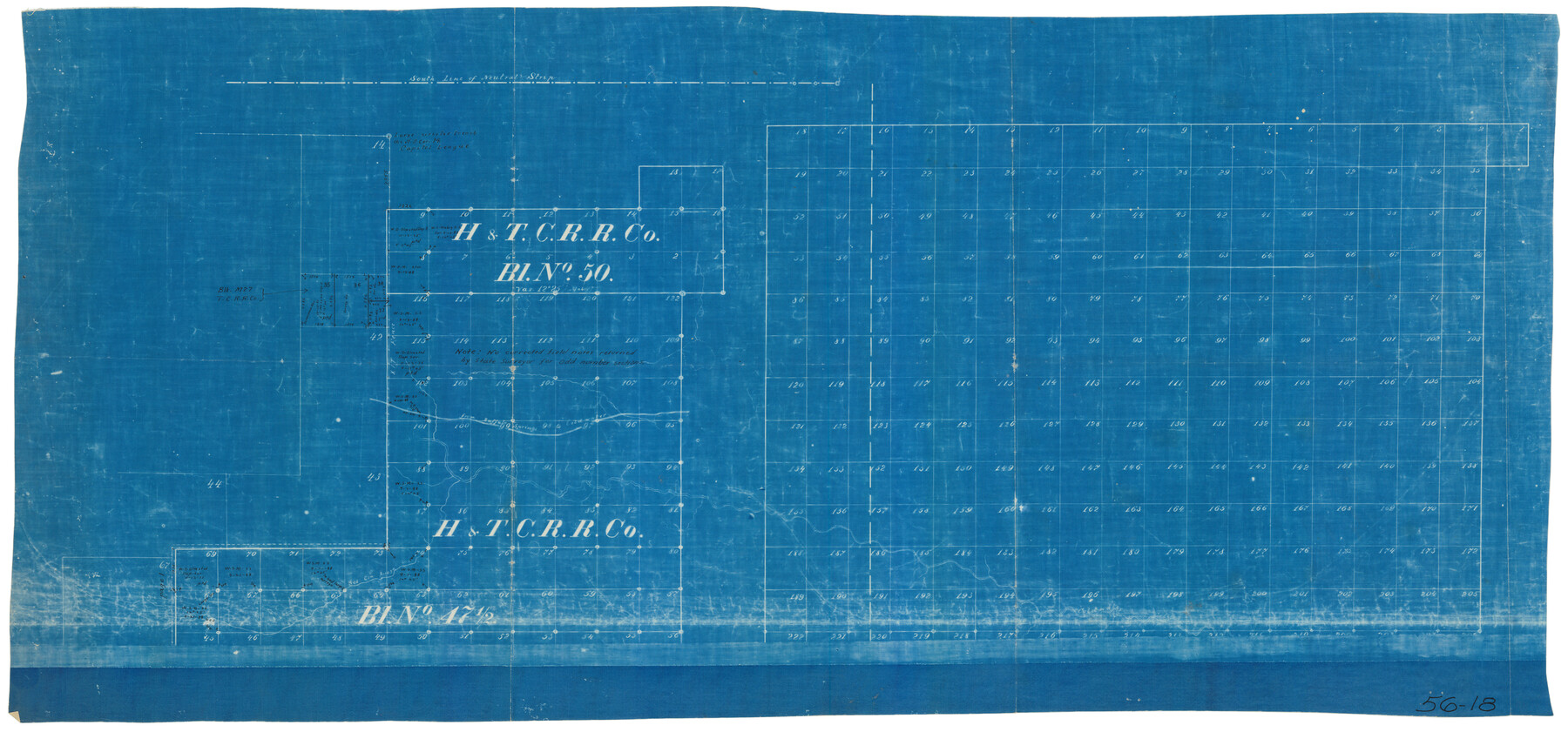 90643, [H. & T. C. Blocks 47 1/2 and 50], Twichell Survey Records