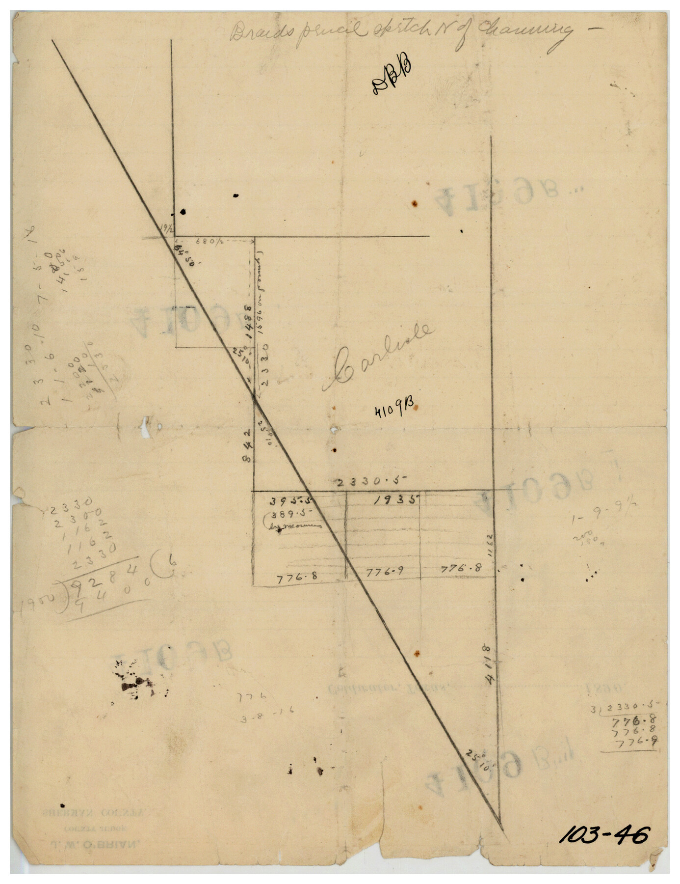 90669, [G. W. Carlisle Waco Manufacturing Co. Block 1], Twichell Survey Records