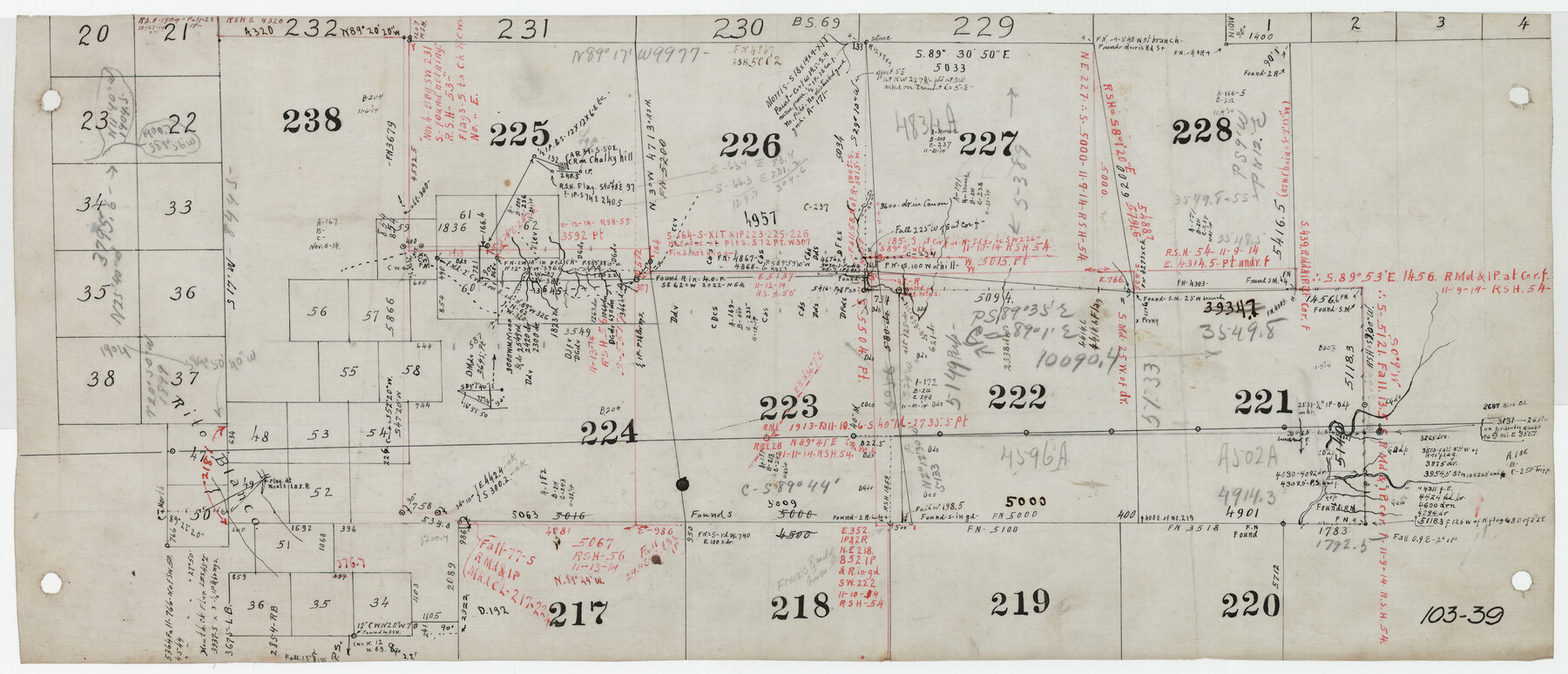 90672, [Capitol Leagues 217-228, 238, and vicinity], Twichell Survey Records