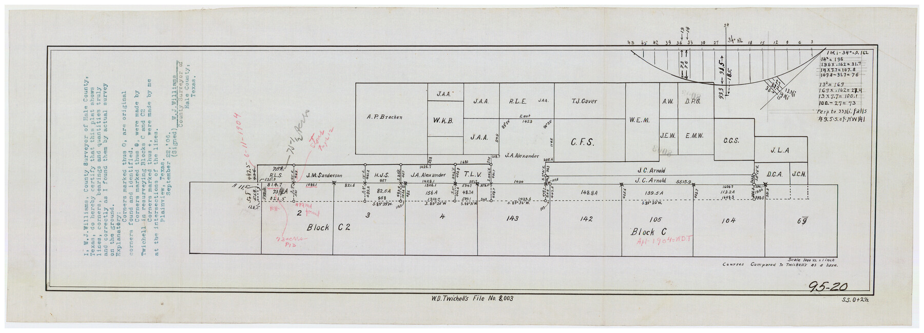 90747, [Blocks C & C2], Twichell Survey Records