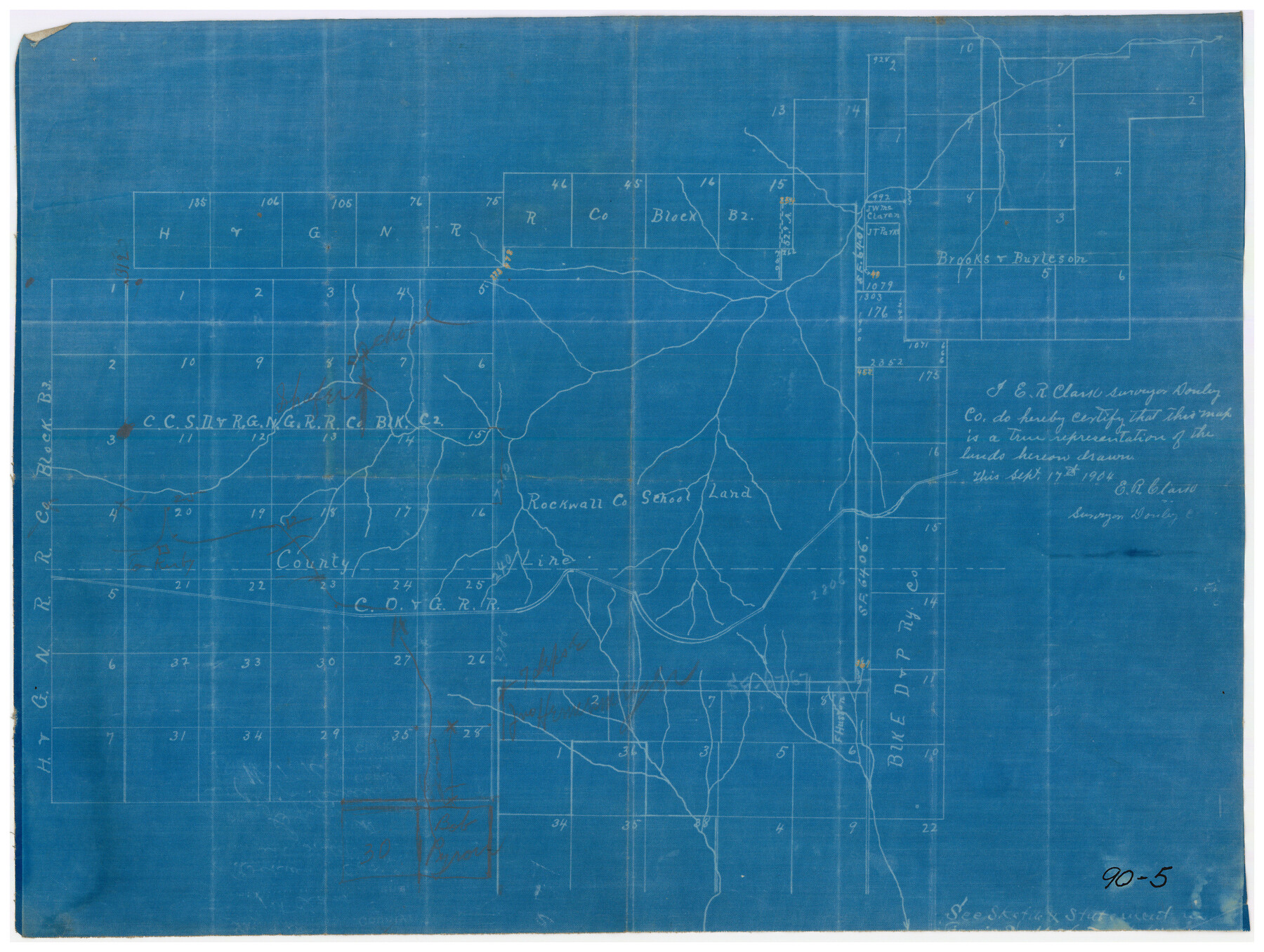 90759, [Rockwall County School Land and adjacent Blocks], Twichell Survey Records
