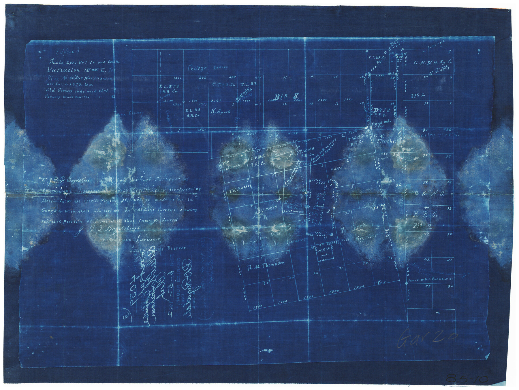 90795, [T. T. RR. Co. Block 8 and vicinity], Twichell Survey Records