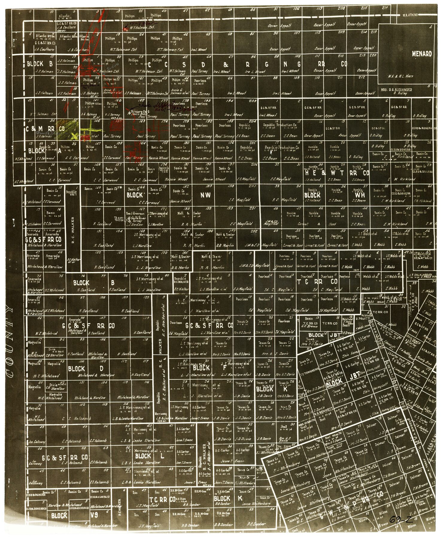 90824, [Northwest 1/4 of County], Twichell Survey Records