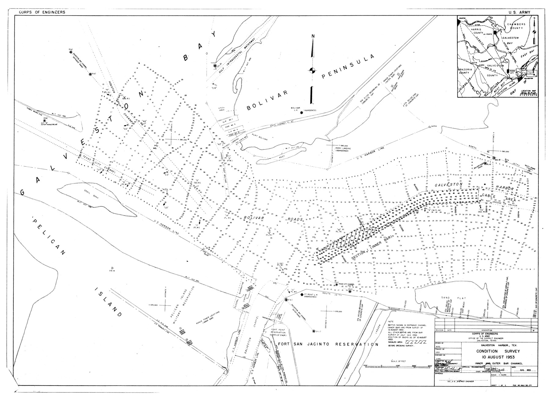 9083, Galveston County Rolled Sketch 22, General Map Collection