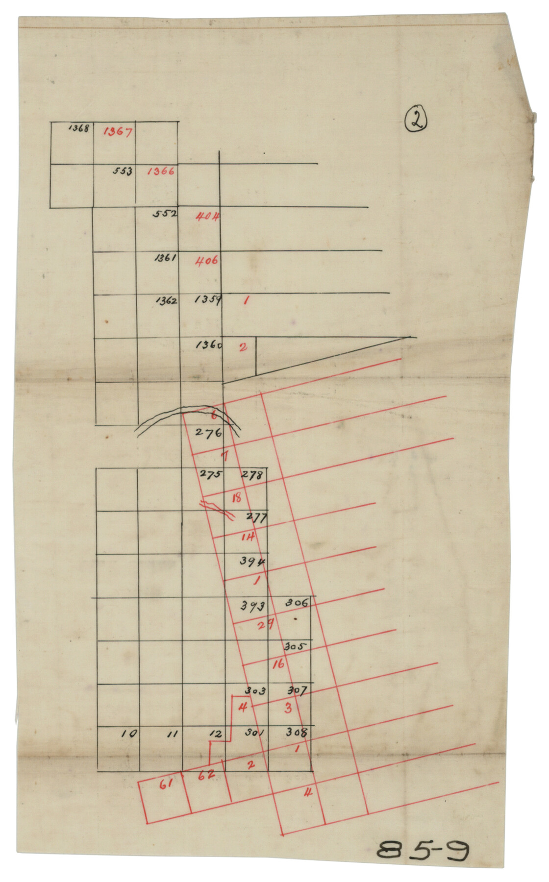 90832, [Area along West County Line], Twichell Survey Records