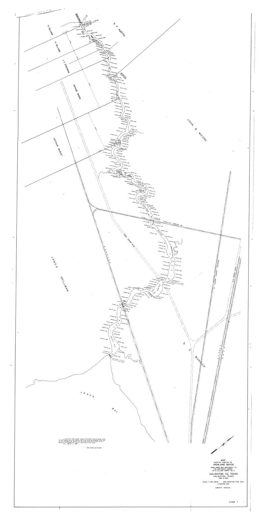 9085, Galveston County Rolled Sketch HB, General Map Collection