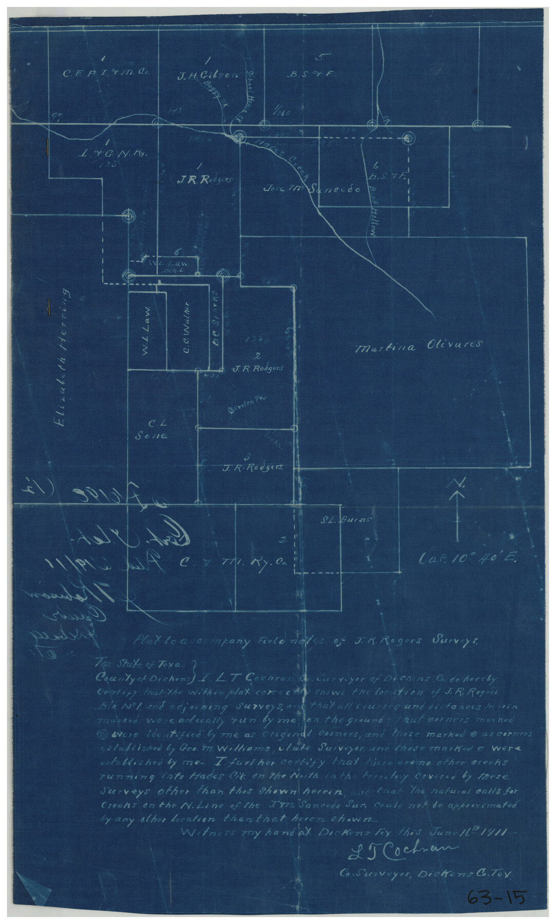 90891, [Surveys in the vicinity of the Martina Olivares survey], Twichell Survey Records