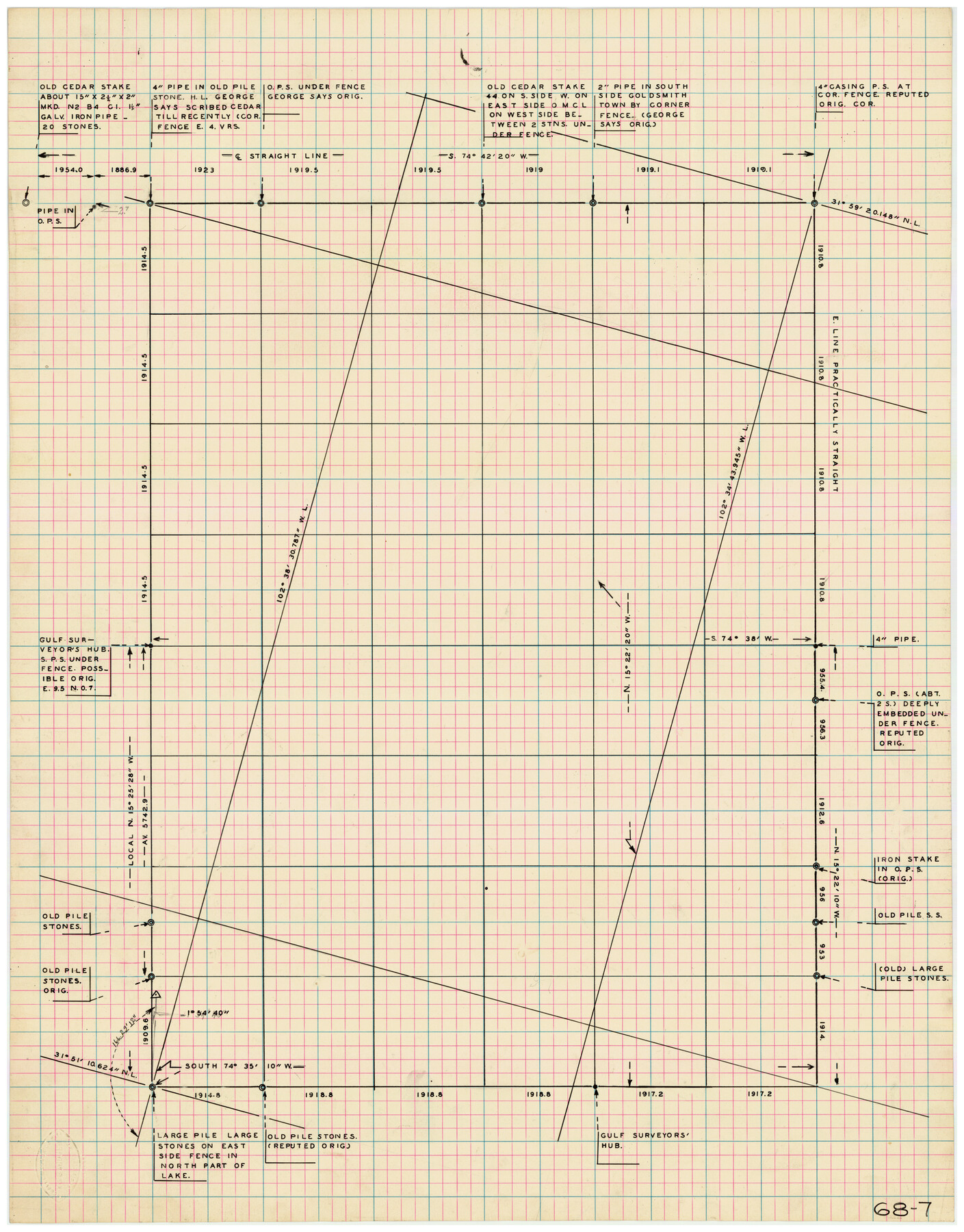 90926, [T. & P. Block 44, Township 1S], Twichell Survey Records