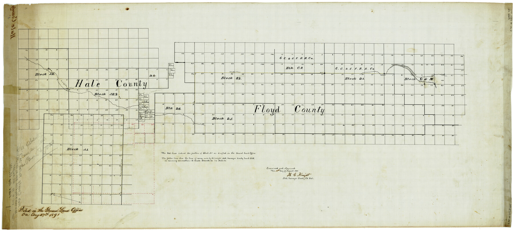 9093, Hale County Rolled Sketch 3, General Map Collection
