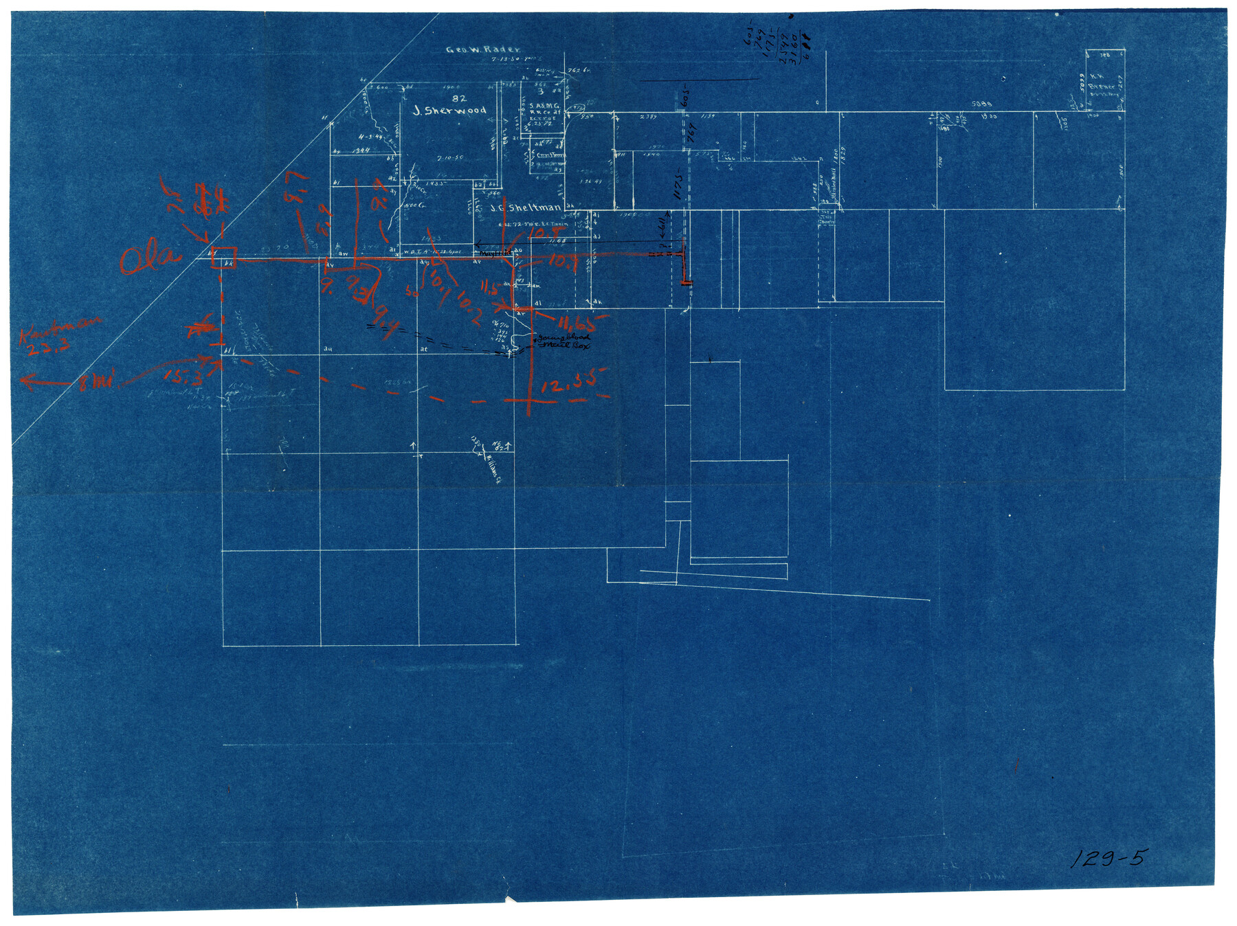 90977, [J. Sherwood and surrounding surveys], Twichell Survey Records