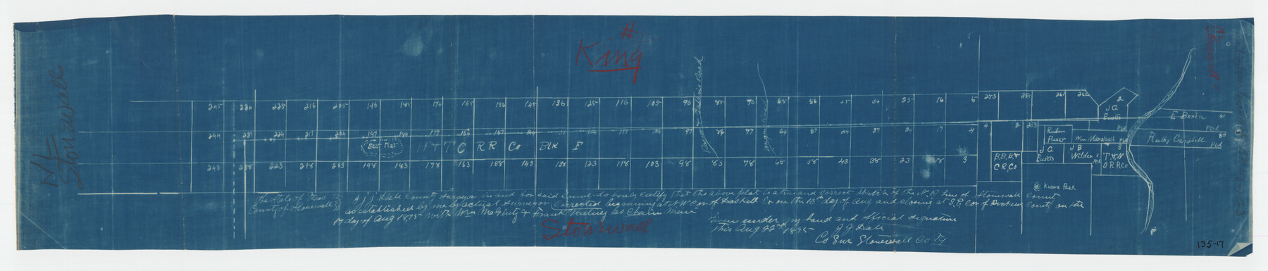 90979, [King/Stonewall County Line], Twichell Survey Records