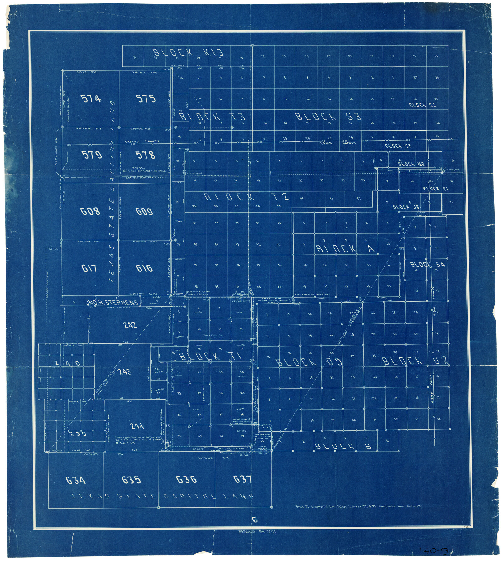 90983, [Blocks T1, T2, T3, and Vicinity], Twichell Survey Records