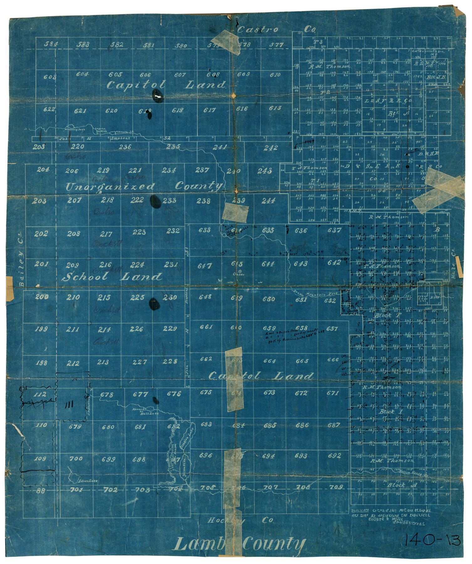 90985, Lamb County, Twichell Survey Records