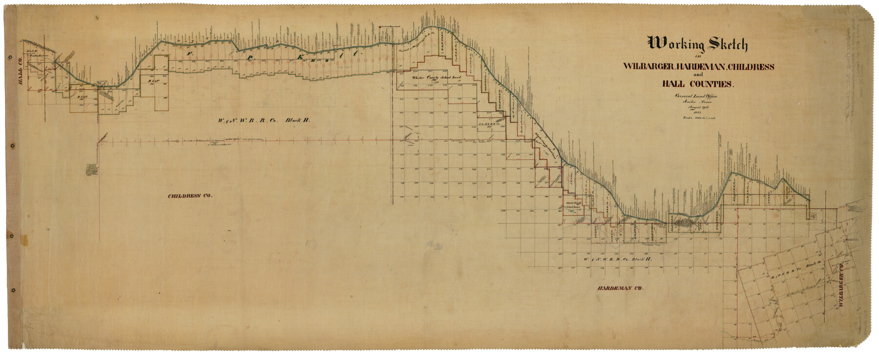 9099, Hardeman County Rolled Sketch 14, General Map Collection