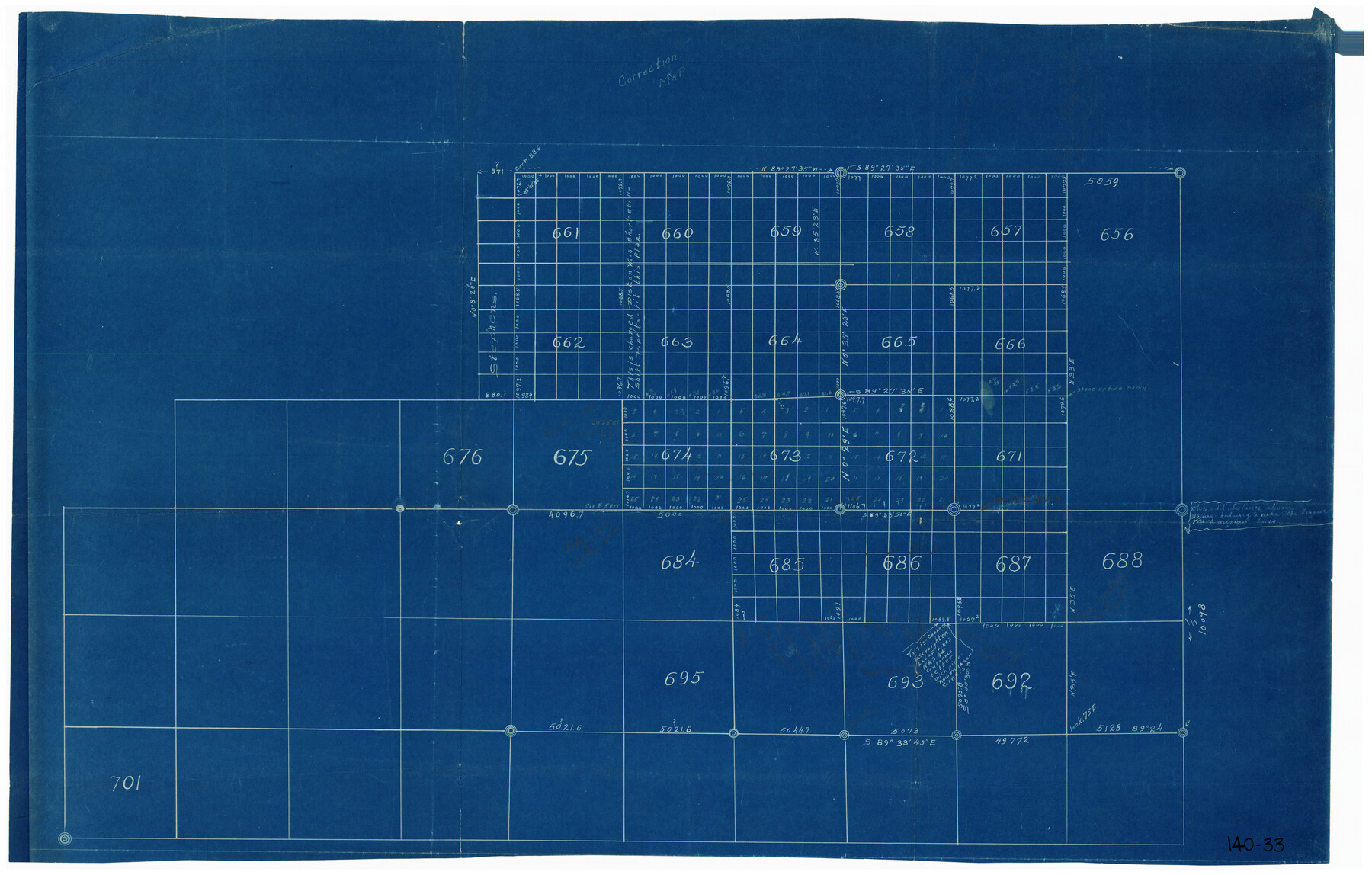 91009, [Littlefield Subdivision Blocks 657-687], Twichell Survey Records