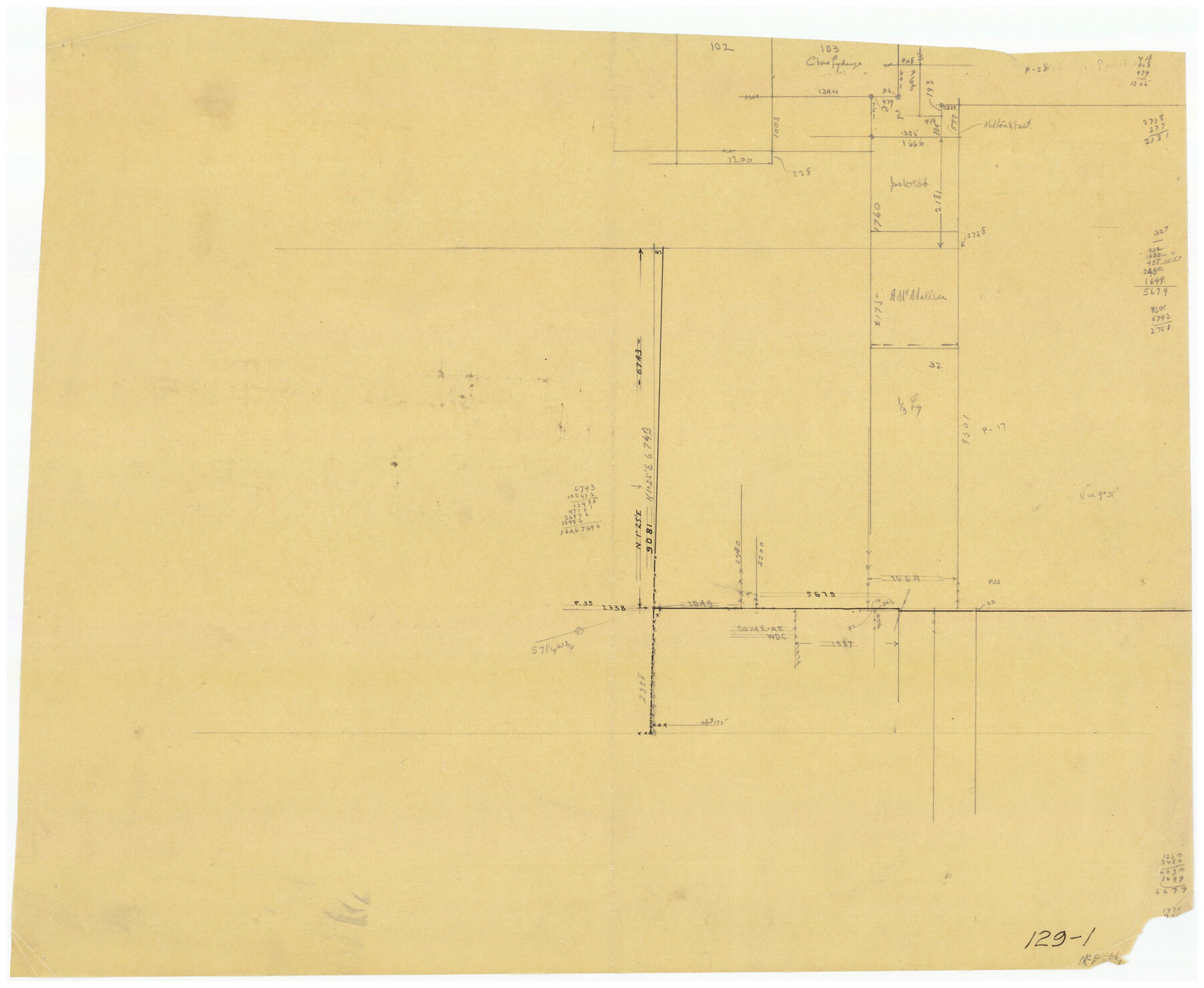 91023, [A. McMillan and vicinity], Twichell Survey Records