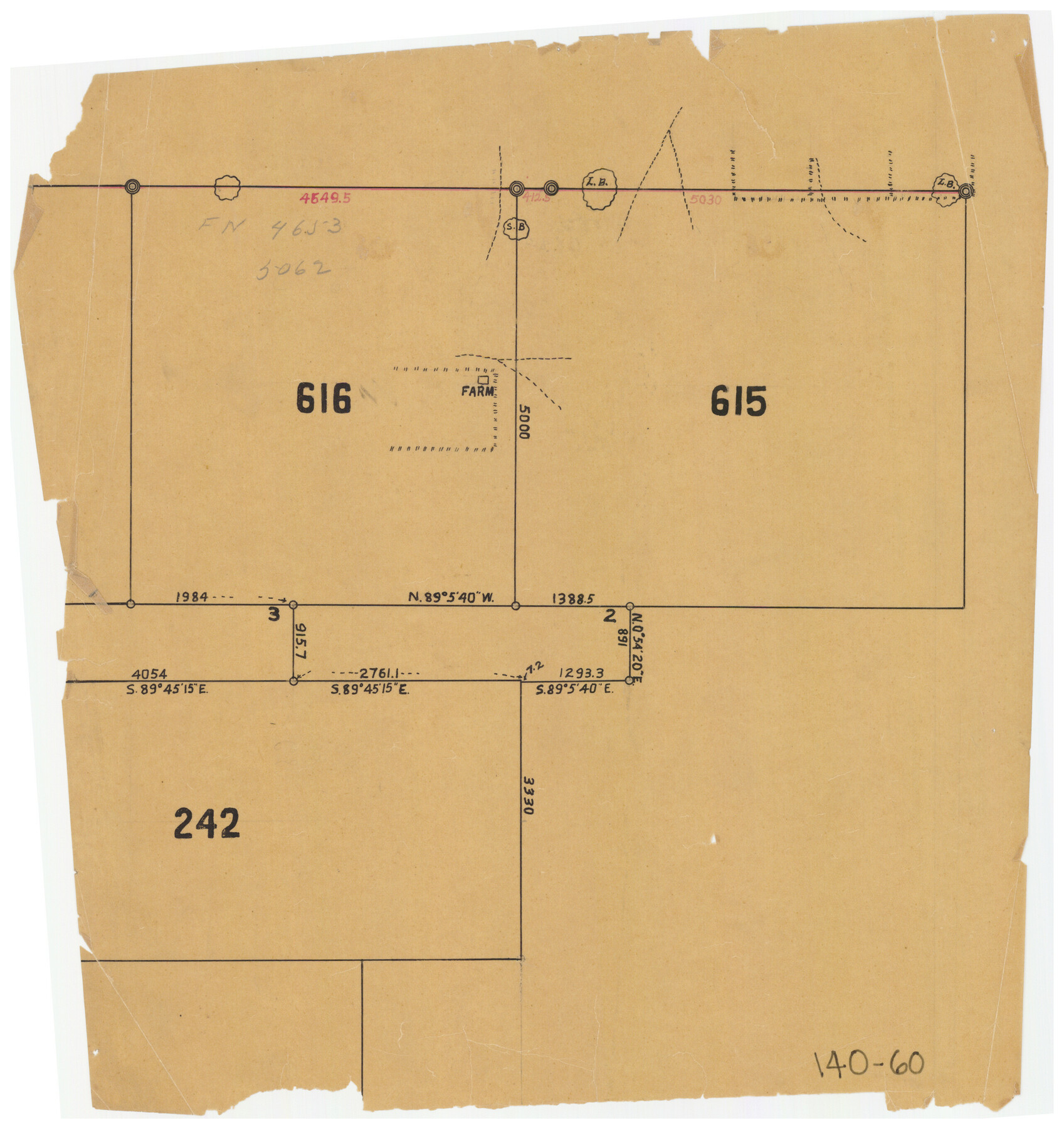 91064, [Leagues 615 ,616, and 242], Twichell Survey Records