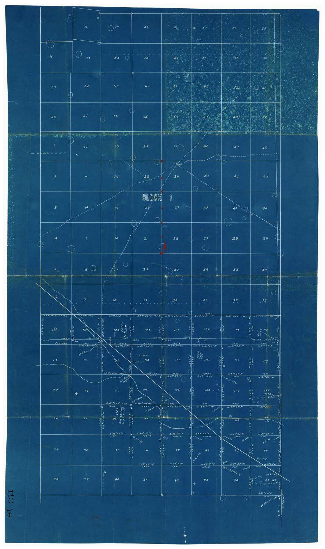 91112, [Block 1], Twichell Survey Records