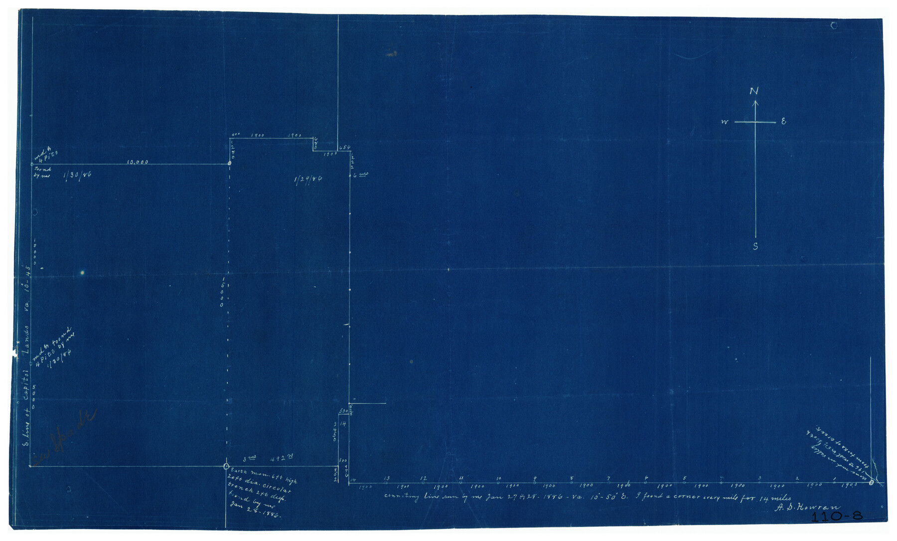 91117, [Working Sketch Showing Southwest Part of the County], Twichell Survey Records