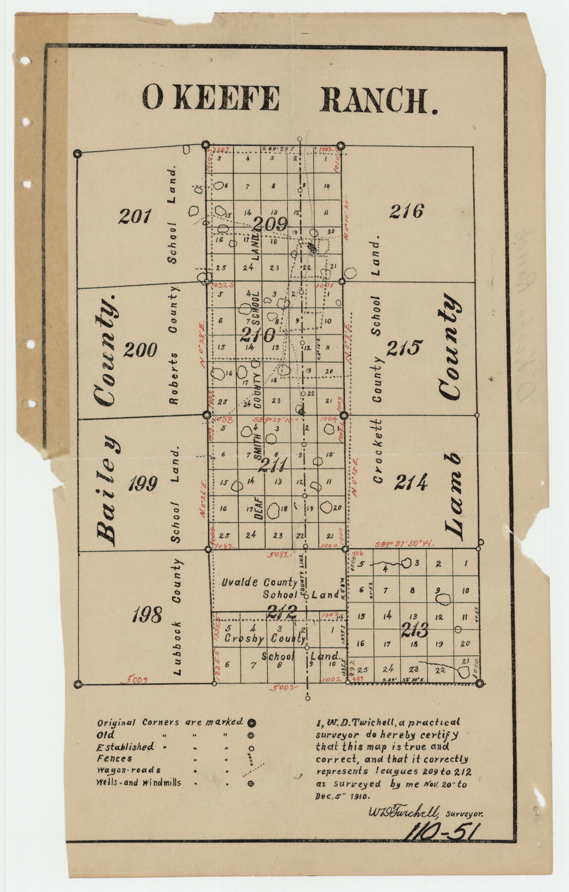 91120, Okeefe Ranch, Twichell Survey Records