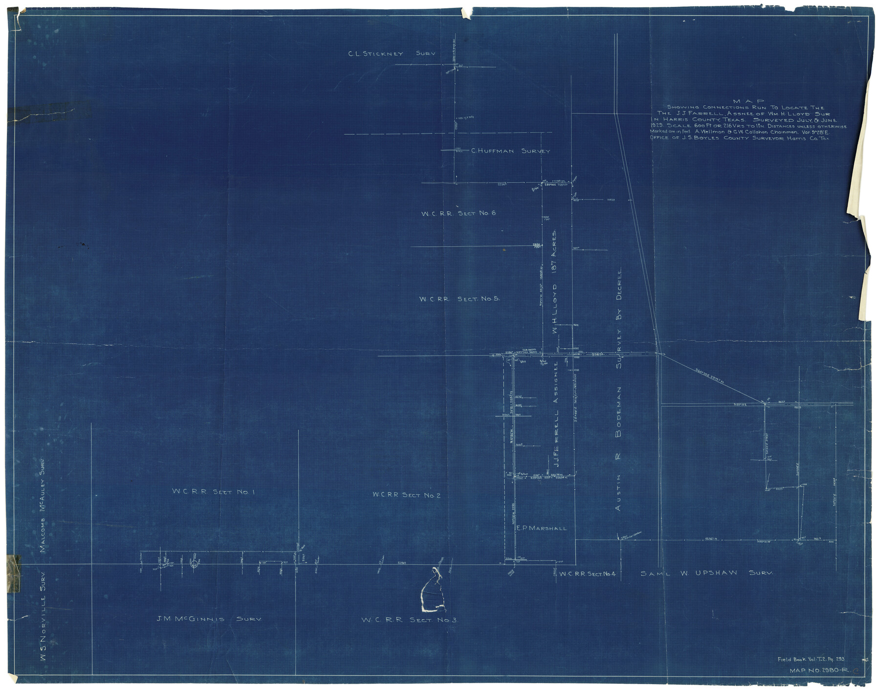 9118, Harris County Rolled Sketch P57, General Map Collection

