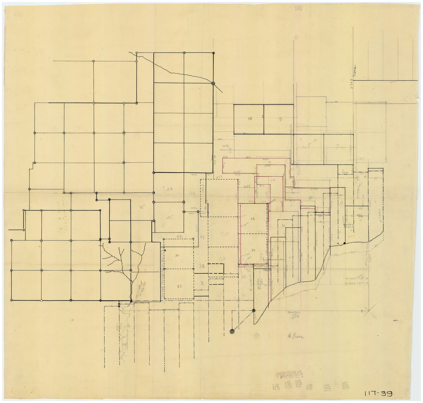 91243, [H. & T. C. RR. Company, Block 47], Twichell Survey Records