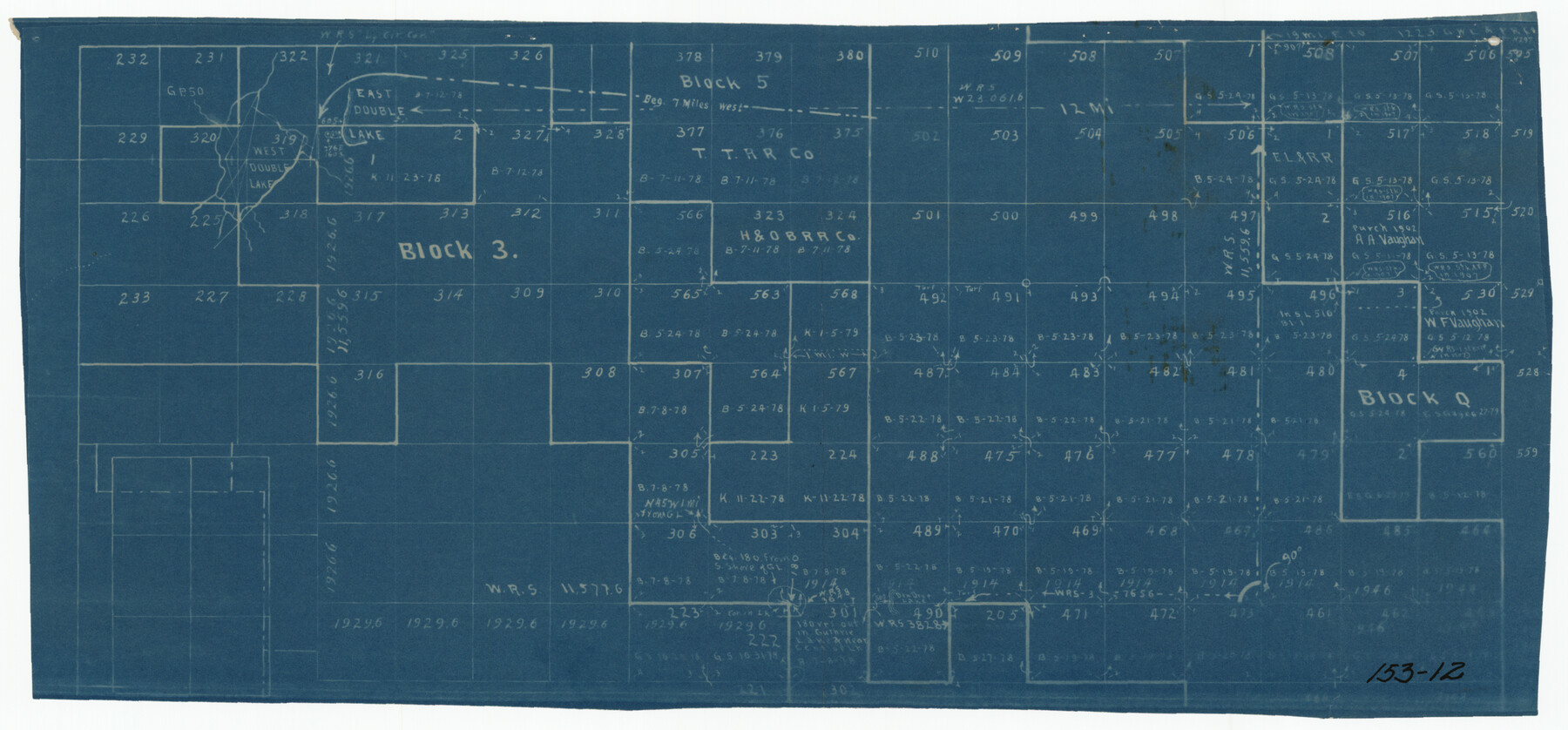 91276, [Blocks 3, Q, and Vicinity], Twichell Survey Records