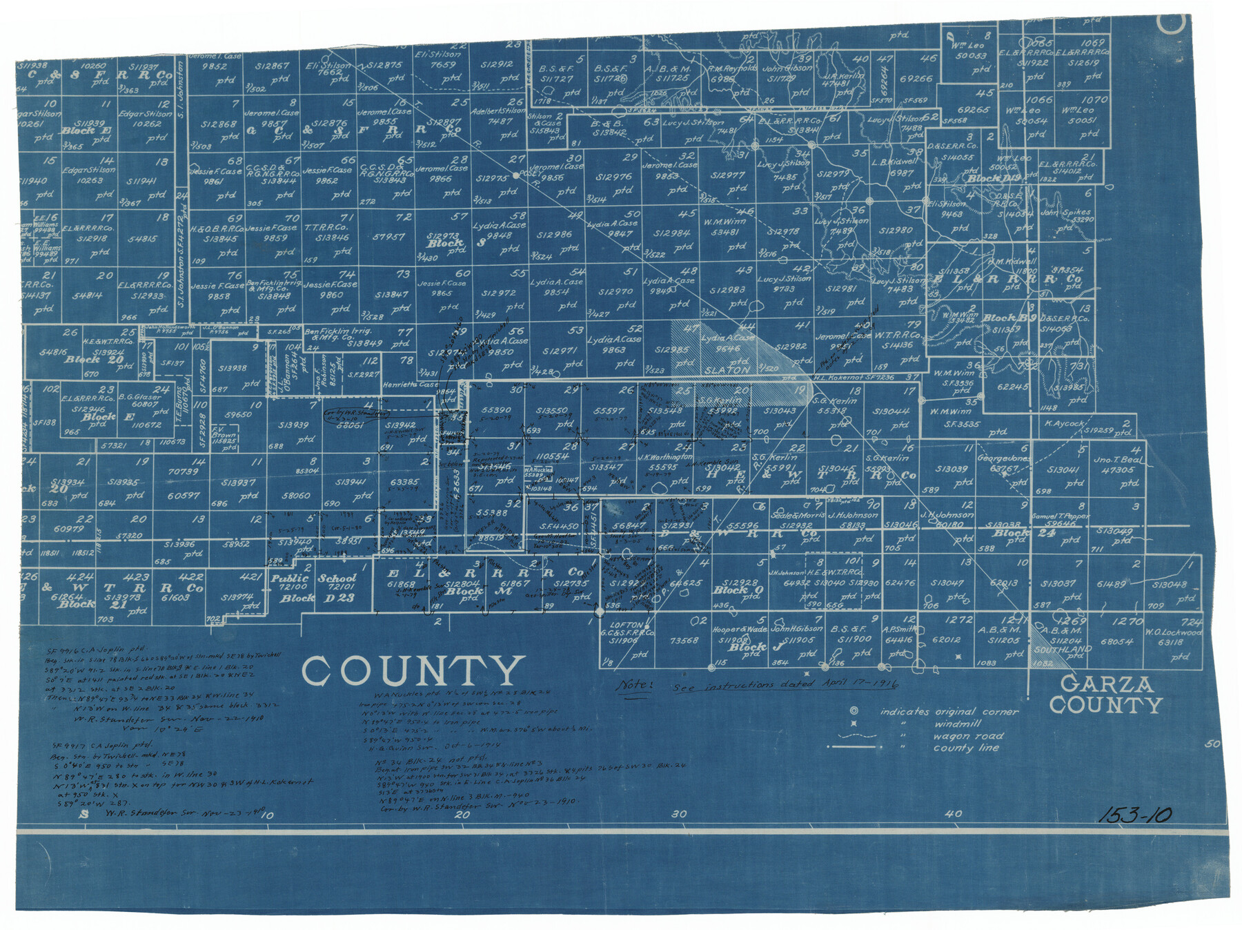 91278, [G. C. & S. F. Block S, E. L. & R. R. Block M and B9, D. & W. Block 24], Twichell Survey Records