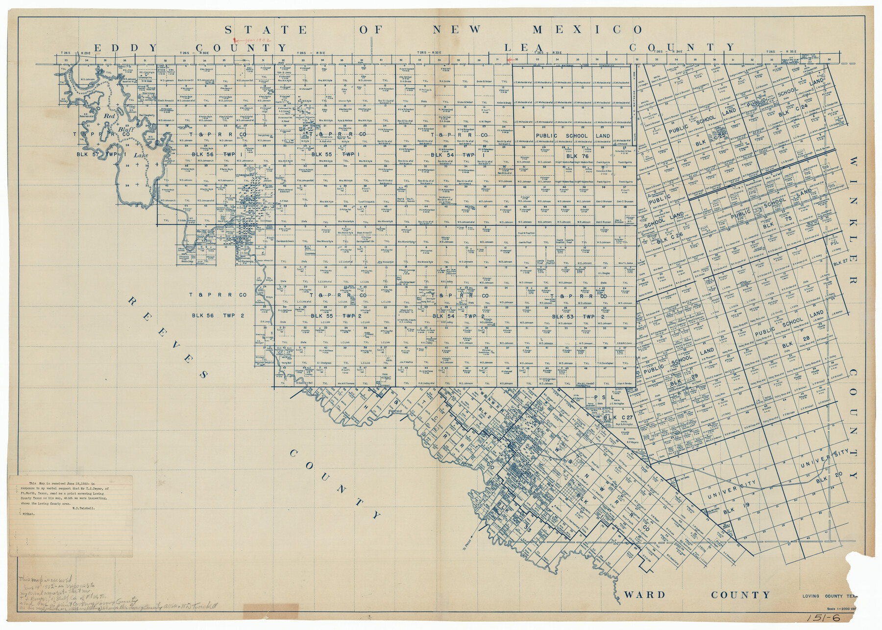 91316, [Loving County], Twichell Survey Records