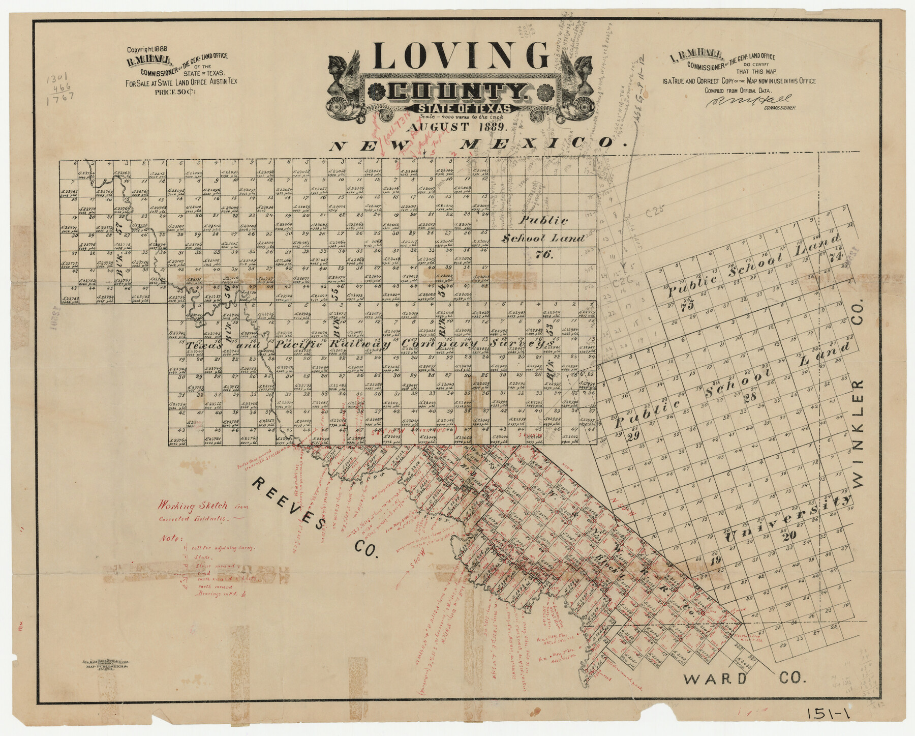 91319, Loving County, Twichell Survey Records