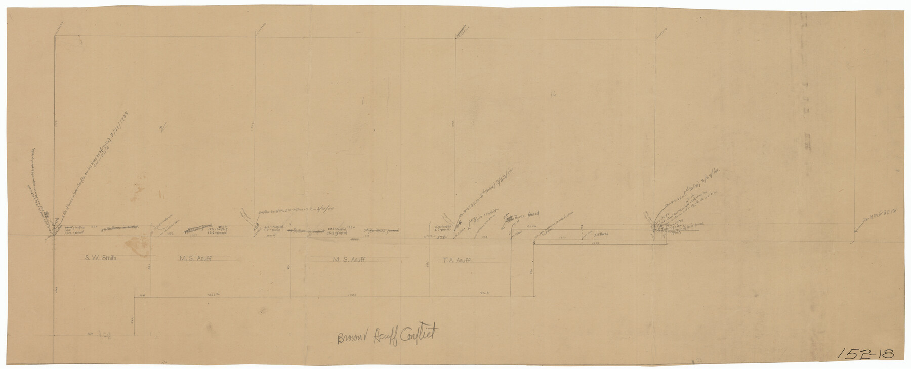 91322, [South Line of Block RG], Twichell Survey Records