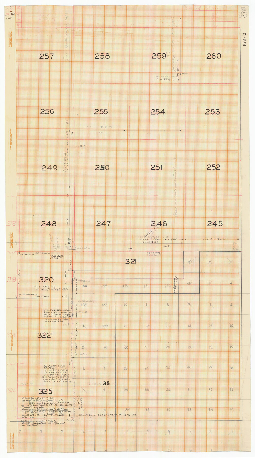 91342, [School Leagues 245-260, 320-322, 325], Twichell Survey Records