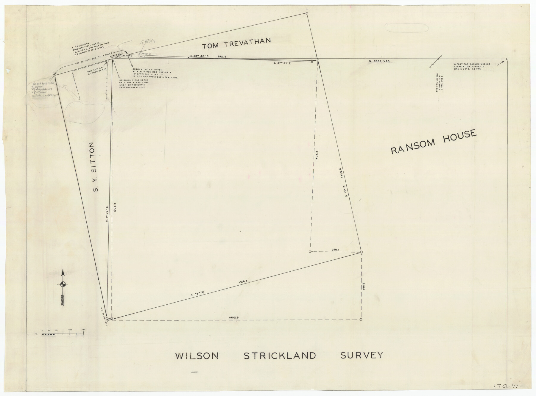 91378, [Wilson Strickland Survey], Twichell Survey Records