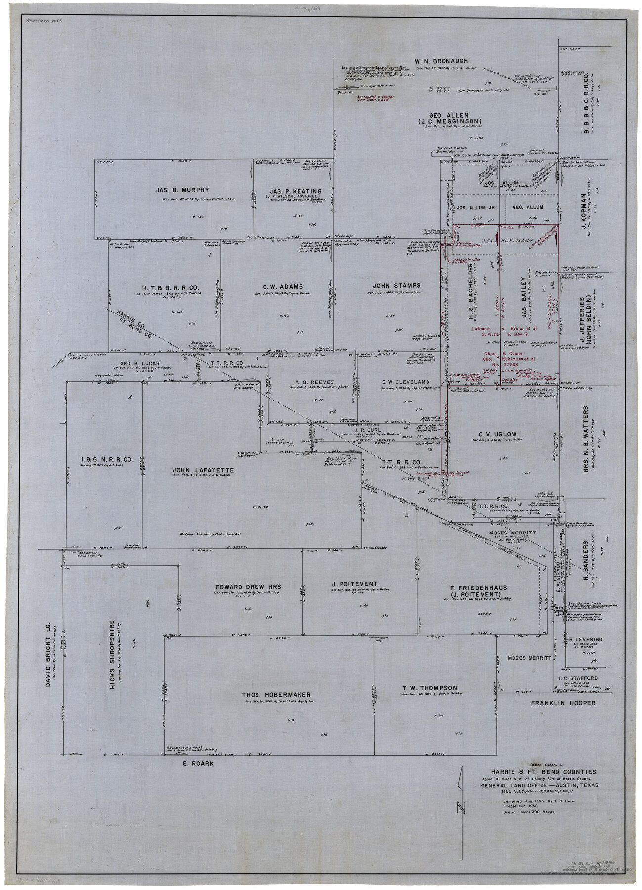 9138, Harris County Rolled Sketch 82, General Map Collection
