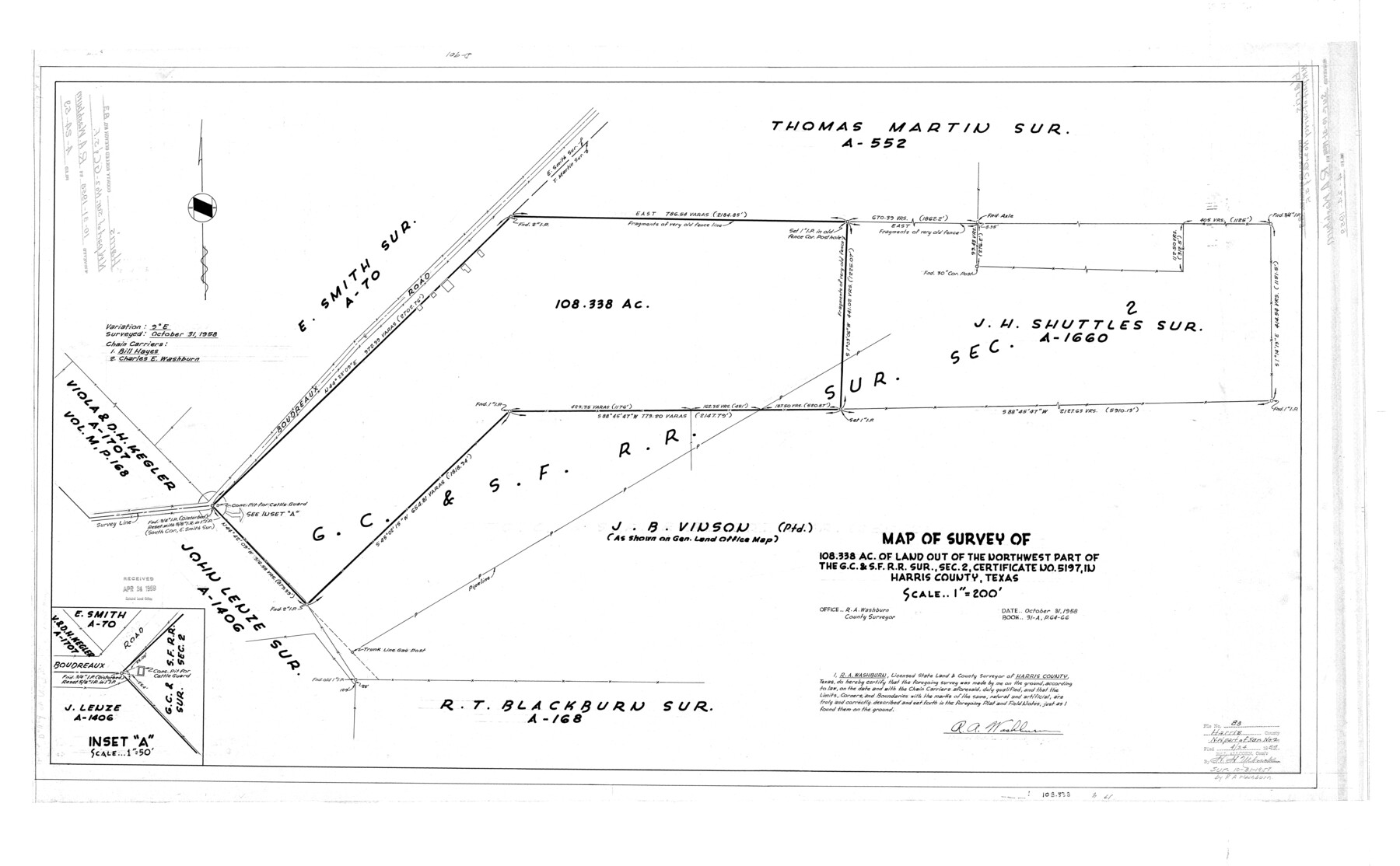 9139, Harris County Rolled Sketch 83, General Map Collection