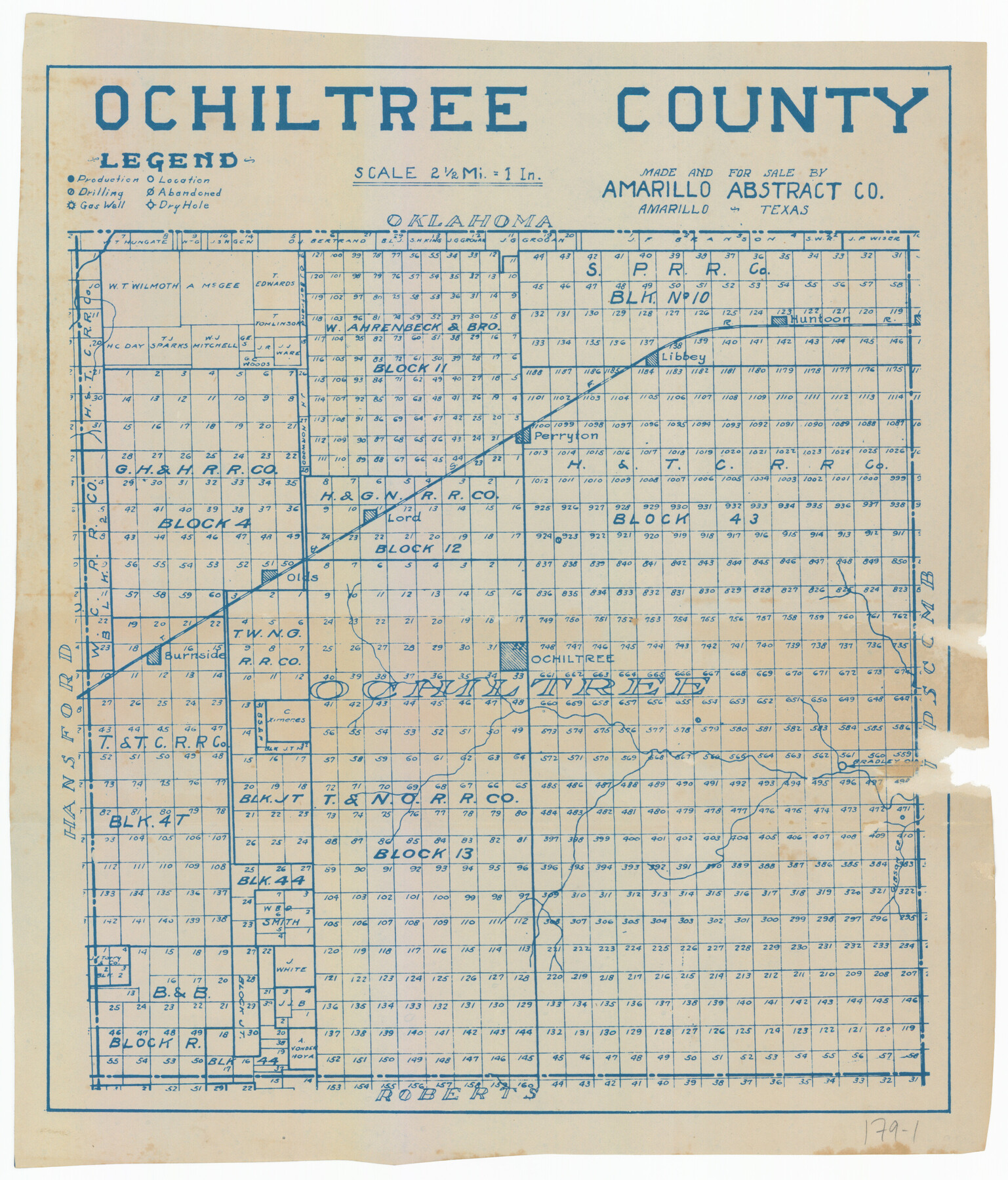 91491, Ochiltree County, Twichell Survey Records