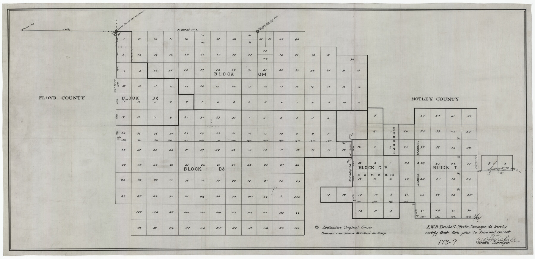 91503, [Blocks GM, D2, D3, GP, and T], Twichell Survey Records