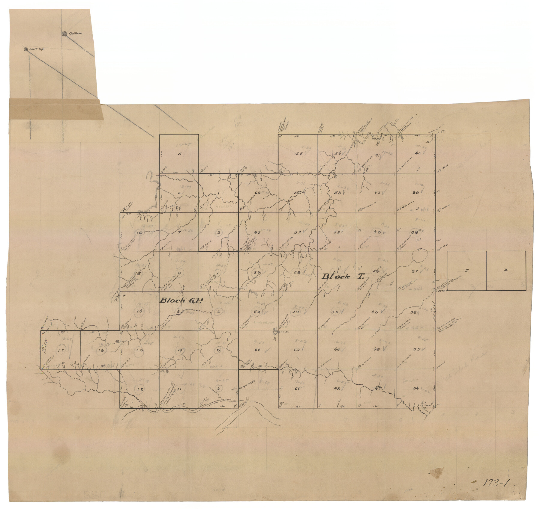 91509, [Blocks GP and T], Twichell Survey Records