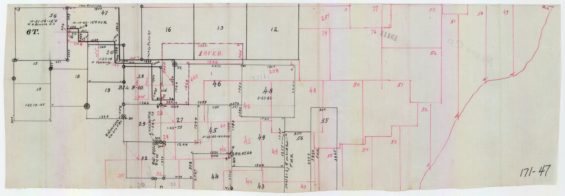 91511, [Blocks B10 and 6T], Twichell Survey Records