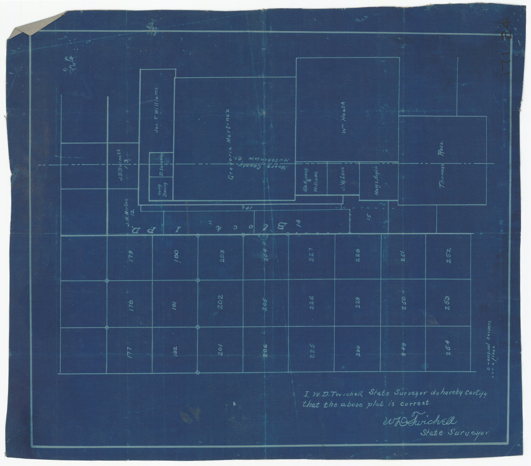 91536, [Block 1PD and Vicinity], Twichell Survey Records